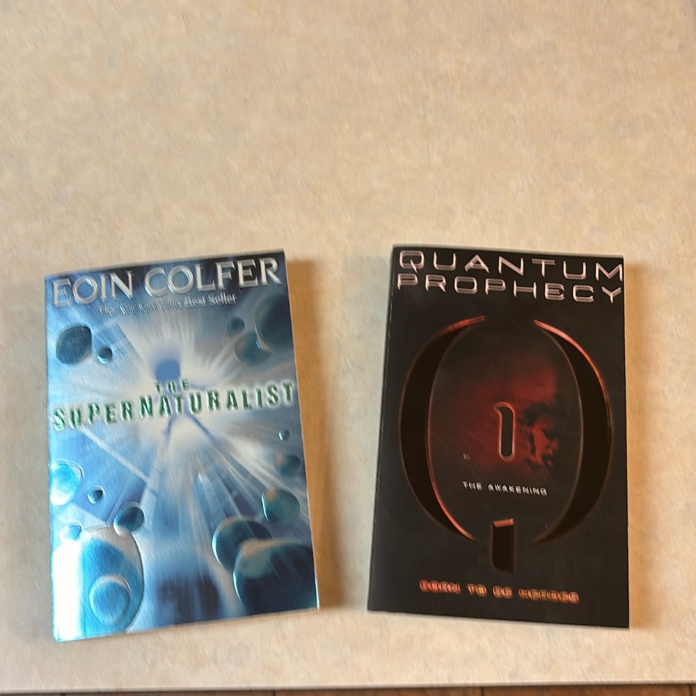Two new paperbacks. The Supernaturalist and Quantum Priphecy The Awakening
